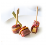 Brochette bœuf champignons fromage