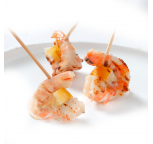 Brochette crevette citron