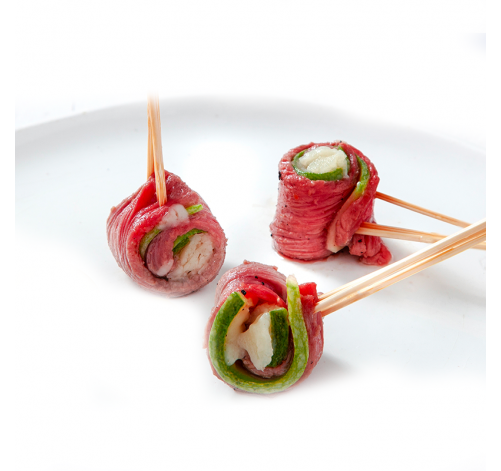 Brochette filet courgette parmesan