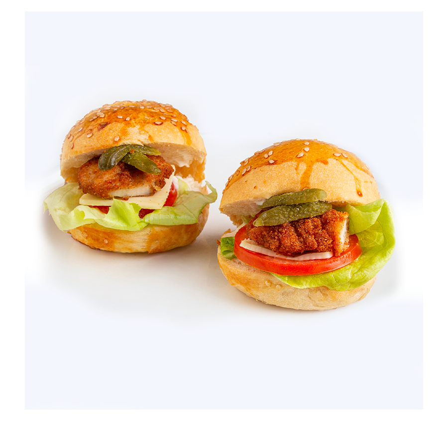 Petit pain poulet pané