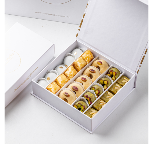 Coffret céramique gâteaux tunisiens 25 pièces