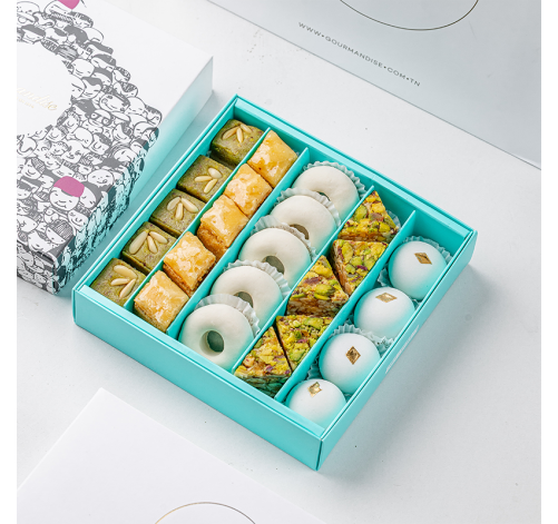 Coffret chechia gâteaux tunisiens 25 pièces