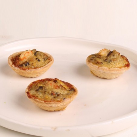 Tartelette crevette champignons